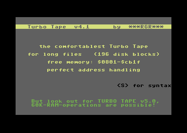 Turbo Tape V4.1