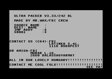 Ultra Packer V3.33/242 BL