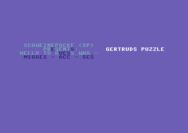 Gertrude's Puzzle