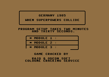 Germany 1985 - When Superpowers Collide