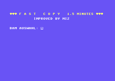 Fast Copy 1.5 Minutes [german]