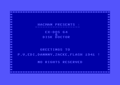 EX-DOS & Disk Doctor C64 / VC1541