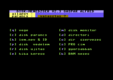 Disk-Menedzser V2.3 [hungarian]