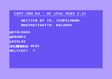 Copy CBM 64 - VC 1541 V2.2+ [hungarian]