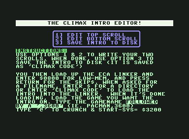 Climax Intro Editor V1.0