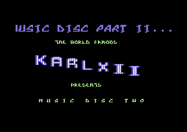 Music Disc Two