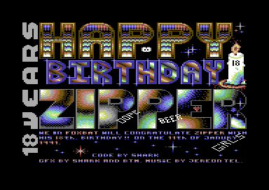 Happy Birthday Zipper