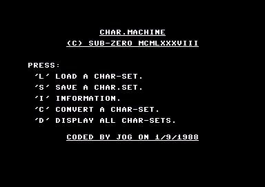 Char Machine V1.0