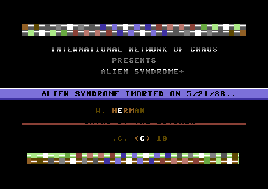 Alien Syndrome +