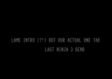 Last Ninja 3 Preview