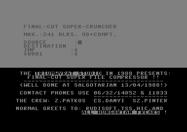 Final-Cut Super Cruncher