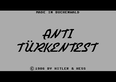 Anti Türkentest [german]
