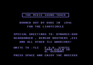 The Mikie Sound-Track