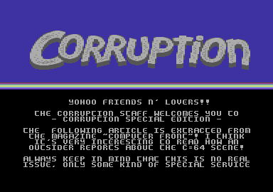 Corruption Special Edition