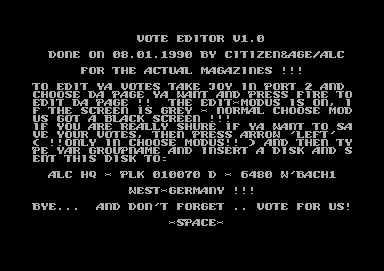 Vote Editor V1.0