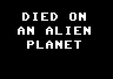 Died on an Alien Planet