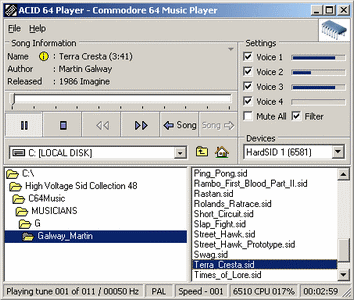 ACID 64 Player V2.1