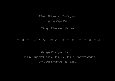 The Theme from the Way of the Tiger