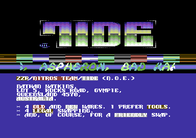 Tide Contax Demo (version 1)
