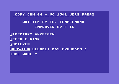 Copy CBM 64 - VC 1541 V2.0 [german]