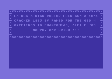 EX-DOS & Disk Doctor