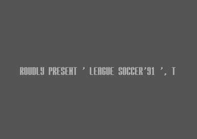 League Soccer '91