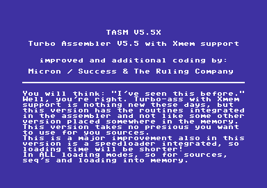 Turbo Assembler V5.5 with Xmem Support