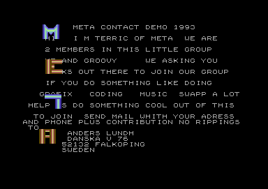 Meta Contact Demo 1993