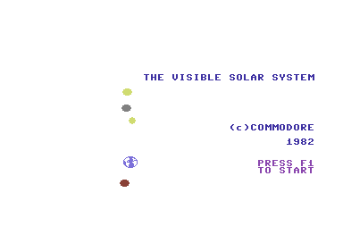 The Visible Solar System