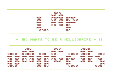 Who Wants to Become Millionaire