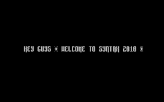 Syntax 2010 - Intro Entry