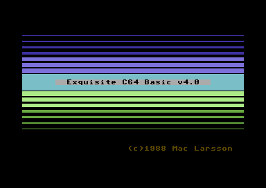 Exquisite C64 Basic V4.0
