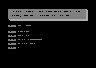 15 Sec. Copy / 256K RAM Version (1764)