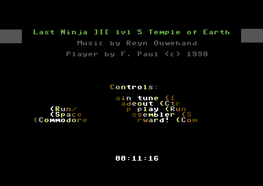 Last Ninja III level 5 Temple of Earth