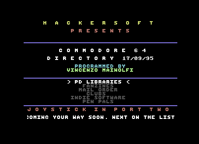 Commodore 64 Directory