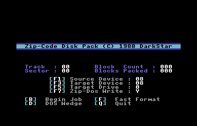 Zip-Code Disk Pack