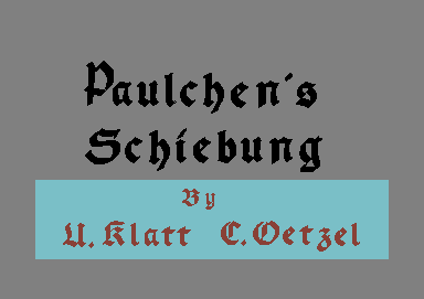 Paulchen's Schiebung [german]
