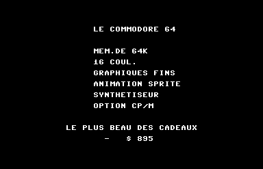Commodore Christmas Demo [french-canadian]