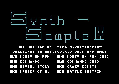 Synth Sample IV