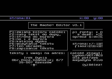 The Macho Editor V3.1