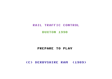 Rail Traffic Control Buxton 1990