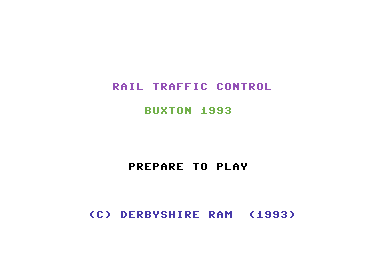 Rail Traffic Control Buxton 1993
