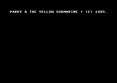 Parky & The Yellow Submarine +