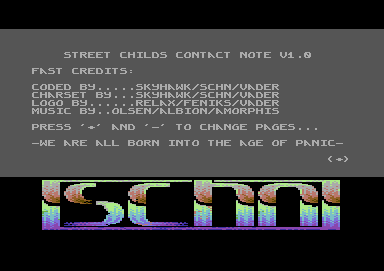 Street Childs Contact Note V1.0 