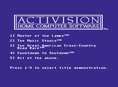 Activision Demo Disk