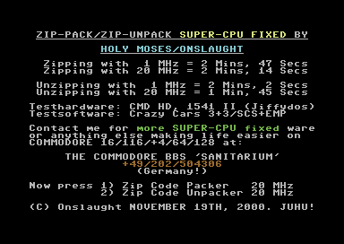 Zip-Pack/Zip-Unpack (Super-CPU fixed)