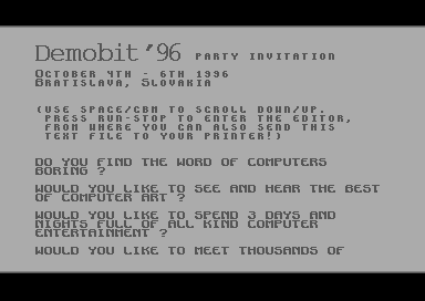 DemoBit '96 Note