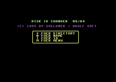 Disk ID Changer