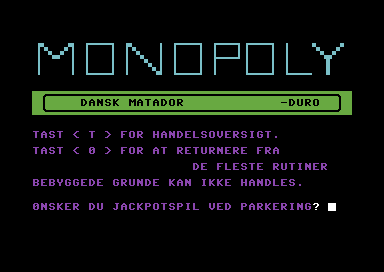 Monopoly CBM-64 [danish]