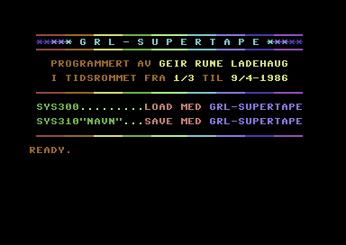 GRL-Supertape